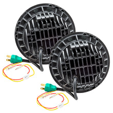 Load image into Gallery viewer, Oracle 7in High Powered LED Headlights - Black Bezel - ColorSHIFT - BC1