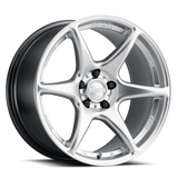 Kansei K11S Tandem 18x10.5in / 5x114.3 BP / 12mm Offset / 73.1mm Bore - Hyper Silver Wheel