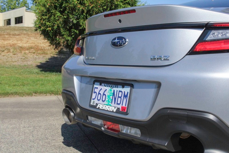 PERRIN 22-25 Subaru BRZ / Toyota GR86 Axle Back Exhaust SS (Single Side Exit w/Helmholtz Chamber)