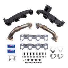 Load image into Gallery viewer, Wehrli 17-24 Chevrolet Duramax Billet Exhaust Manifold & Stainless Up Pipe Kit w/ Gaskets & Hardware