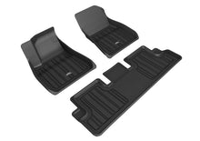 Load image into Gallery viewer, 3D MAXpider 2020-2022 Tesla Model 3 Elitect 1st & 2nd Row Floormats - Black