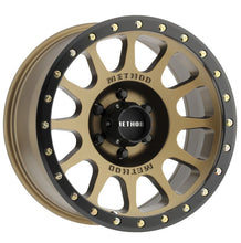 Load image into Gallery viewer, Method MR305 NV 18x9 0mm Offset 6x5.5 108mm CB Method Bronze/Black Street Loc Wheel