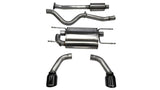 Corsa 2012-2025 Scion FRS / Subaru BRZ Black Tip Sport Cat-Back Exhaust