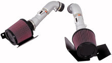Load image into Gallery viewer, K&N 07-08 350z Dual Silver Typhoon Short Ram Intake
