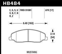 Load image into Gallery viewer, Hawk 05-10 Ford Mustang GT & V6 / 07-08 Shelby GT HPS Street Front Brake Pads