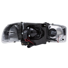 Load image into Gallery viewer, ANZO 1999-2006 GMC Sierra 1500 Projector Headlights w/ U-Bar Black