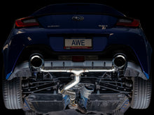 Load image into Gallery viewer, AWE Tuning Subaru BRZ/ Toyota GR86/ Toyota 86 Track Edition Cat-Back Exhaust- Chrome Silver Tips