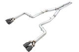 AWE Tuning 2015+ Dodge Challenger 6.4L/6.2L SC Track Edition Exhaust - Quad Diamond Black Tips