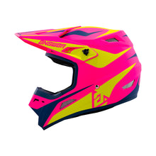 Load image into Gallery viewer, Answer 26 AR1 Mototown Helmet Matte Pink/Hyper Acid/Dark Blue - 2XL