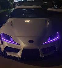 Load image into Gallery viewer, Oracle 20-21 Toyota Supra GR RGB+A Headlight DRL Upgrade Kit - ColorSHIFT w/o Controller