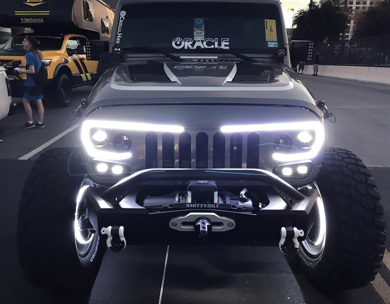 Oracle VECTOR Series Full LED Grille - Jeep Wrangler JK - NA