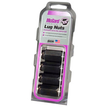 Load image into Gallery viewer, McGard Hex Lug Nut (Cone Seat) M14X1.5 / 22mm Hex / 1.635in. Length (4-Pack) - Black
