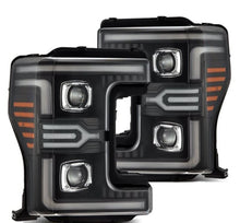 Load image into Gallery viewer, AlphaRex 17-19 Ford F-250/350/450/550 Super Duty LUXX-Series LED Proj Headlights Blk w/SS &amp; SBDRL