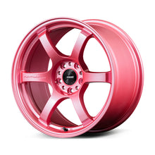 Load image into Gallery viewer, Gram Lights 57DR 18x8.5 +37 5x114.3 Sakura Pink Wheel (w/ Center Cap &amp; No. 21 BK Air Valve)