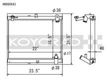 Load image into Gallery viewer, Koyo 89-92 Mazda RX-7 1.3L Late FC Chassis Turbo &amp; Non Turbo Radiator
