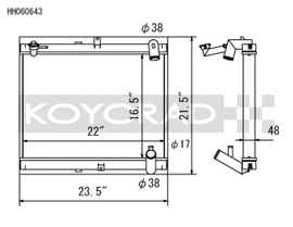 Koyo 89-92 Mazda RX-7 1.3L Late FC Chassis Turbo & Non Turbo Radiator