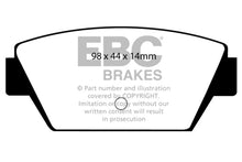 Load image into Gallery viewer, EBC 93-94 Eagle Talon 1.8 Yellowstuff Rear Brake Pads