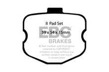 Load image into Gallery viewer, EBC Racing 06-13 Chevrolet Corvette Z06 (C6 w/Multi-Pad System) SR-11 Sintered Race Rear Brake Pads