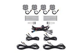 Diode Dynamics Rock Light - Amber/White - M8 4-Pack
