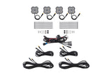Diode Dynamics Rock Light - Amber/White - M8 4-Pack