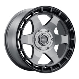 Weld Off-Road Ridge 20x9 - 6x135 / 6x139.7 BP - ET0 - 106.1mm CB - Satin Gunmetal Wheel (Black Ring)