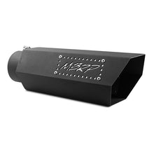 Load image into Gallery viewer, MBRP Universal Hex Tip 4in Inlet 16in Length w/ Logo - Black Coated