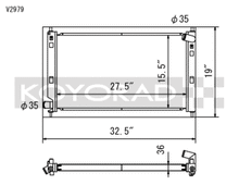 Load image into Gallery viewer, Koyo 08-09 Mitsubishi Evolution X (AT/MT) / Ralliart Turbo Radiator