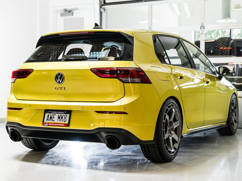 AWE Tuning 2022 VW GTI MK8 Touring Edition Exhaust - Diamond Black Tips