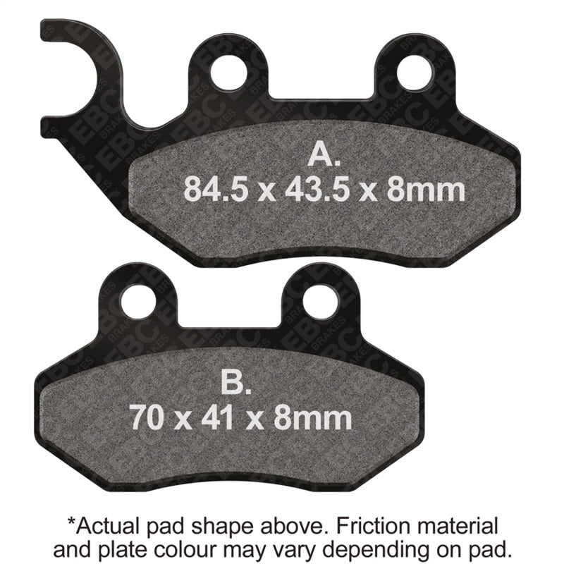 EBC 06-08 Daelim A-Four 50cc Front Left Sintered HH Brake Pads