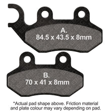 Load image into Gallery viewer, EBC 06-08 Daelim A-Four 50cc Front Left Sintered HH Brake Pads