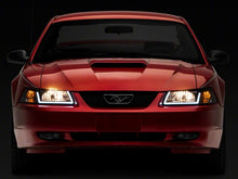 Load image into Gallery viewer, Raxiom 99-04 Ford Mustang Axial Series Headlights w/ LED Bar- Black Housing (Clear Lens)