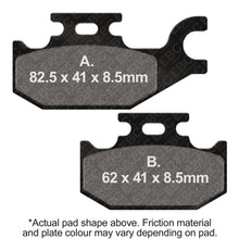 Load image into Gallery viewer, EBC 08-18 Suzuki LT-A 400 King Quad (Auto 4WD) Front Left FA-SFA-X Brake Pads