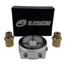 Load image into Gallery viewer, BLOX Racing Oil Filter Block Adapter Silver / For Oil Pressure / Oil Temperature