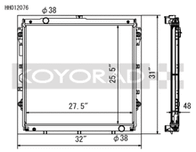 Load image into Gallery viewer, Koyo Toyota 10-13 Tundra 4.6L/07-13 Tundra 5.7L V8 (AT) Racing Radiator *Requires SK-C13*