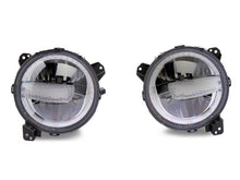 Load image into Gallery viewer, Raxiom 18-23 Jeep Wrangler JL Axial Series 9-In LED Headlights- Black Housing (Clear Lens)