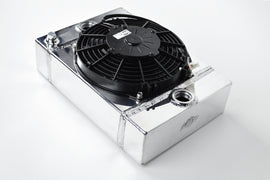 CSF Universal Drag Race / Tuck Radiator w/9in Spal Fan - 10.5in H x 10in L x 3.6in W