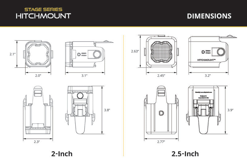 Diode Dynamics 21-23 F-150 Hitch Mount LED Pod Reverse Kit C1R