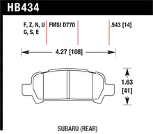 Load image into Gallery viewer, Hawk 02-03 WRX / 05-08 LGT D770 HP+ Street Rear Brake Pads