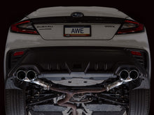 Load image into Gallery viewer, AWE Tuning 22-25 Subaru VB WRX Track Edition Axle-Back Exhaust - Chrome Silver Tips