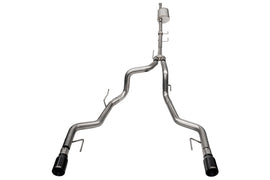 Corsa 2021-2025 Ford F-150 SuperCrew/5.5ft Bed 3.5L V6 Sport Cat-Back Dual Rear Exit-Black PVD