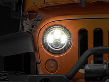 Load image into Gallery viewer, Raxiom 97-18 Jeep Wrangler TJ/JK Axial Halo Headlights w/ DRL Amber Signals- Black Hsng (Clear Lens)