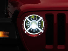 Load image into Gallery viewer, Raxiom 18-22 Jeep Wrangler JL/ JT 9-Inch LED Headlights w/ DRL and Halo- Black Housing (Clear Lens)