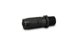Vibrant -10AN Male NPT Straight Hose End Fitting - 1/2 NPT
