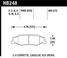 Load image into Gallery viewer, Hawk 2008-2009 Cadillac XLR Platinum HPS 5.0 Rear Brake Pads