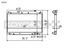 Load image into Gallery viewer, Koyo 02-05 Honda Civic Si 2.0L EP3 (MT) Radiator