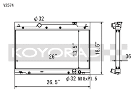 Koyo 02-05 Honda Civic Si 2.0L EP3 (MT) Radiator
