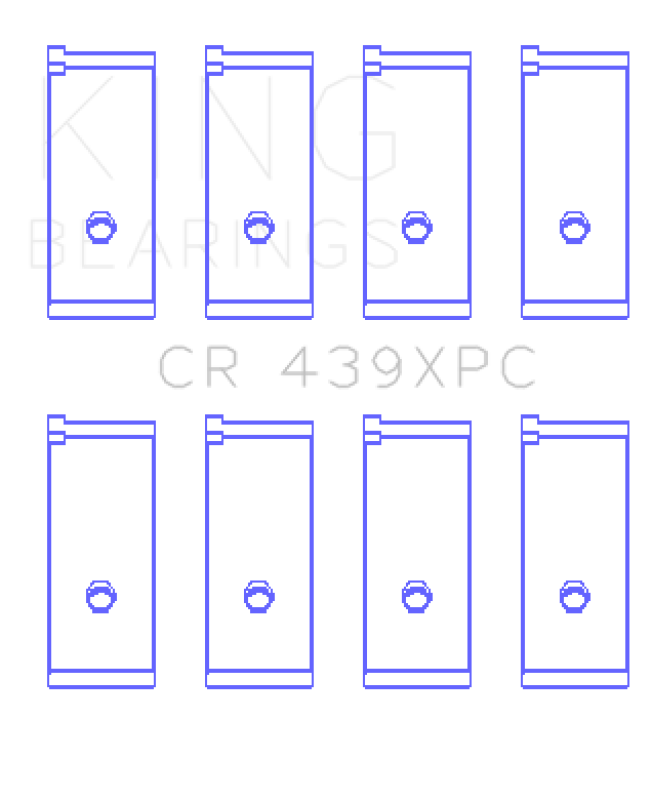 King Engine Bearings Acura B17A1/B18A1/B18B1 (Size 0.25mm) Performance Coated Rod Bearing Set