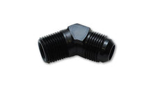 Load image into Gallery viewer, Vibrant -10AN Bulkhead Adapter 45 Degree Elbow Fitting - Anodized Black Only