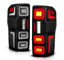 Load image into Gallery viewer, ANZO 23-26 Ford Super Duty LED Tail Light Seq Signal- Black Full- Pair