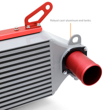 Load image into Gallery viewer, Mishimoto 2023+ Toyota GR Corolla Intercooler &amp; Pipe Kit - Silver Cooler - Red Pipes